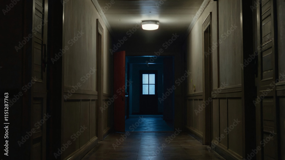 Open Door in an Empty Hallway Open Door in an Empty Hallway