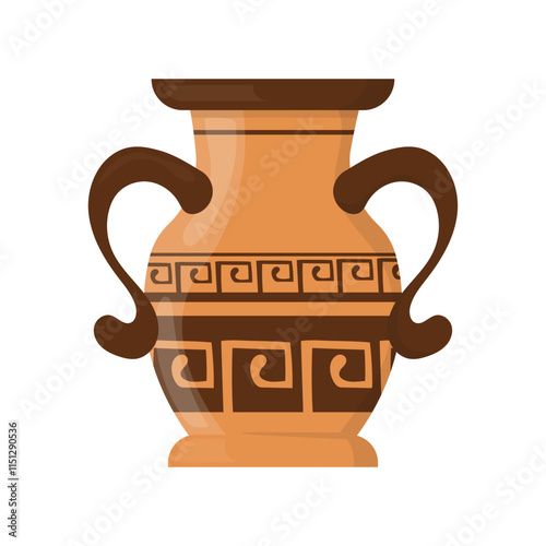 Ancient Greek Pottery And Vases Illustration - 04