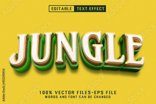 Jungle 3d Text - Editable Text Effect