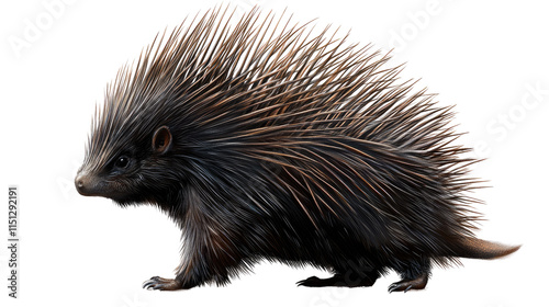 North American Porcupine Profile  photo