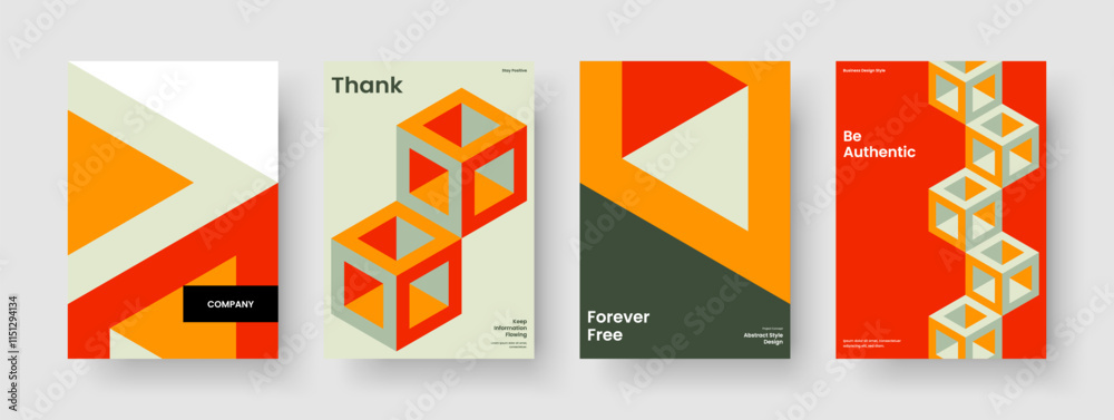 Obraz premium Geometric Poster Template. Abstract Report Layout. Modern Book Cover Design. Banner. Background. Brochure. Flyer. Business Presentation. Notebook. Advertising. Magazine. Portfolio. Pamphlet