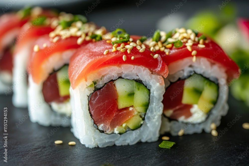 Radiant Tuna Sushi Rolls: A Culinary Delight Radiant Tuna Sushi Rolls: A Culinary Delight