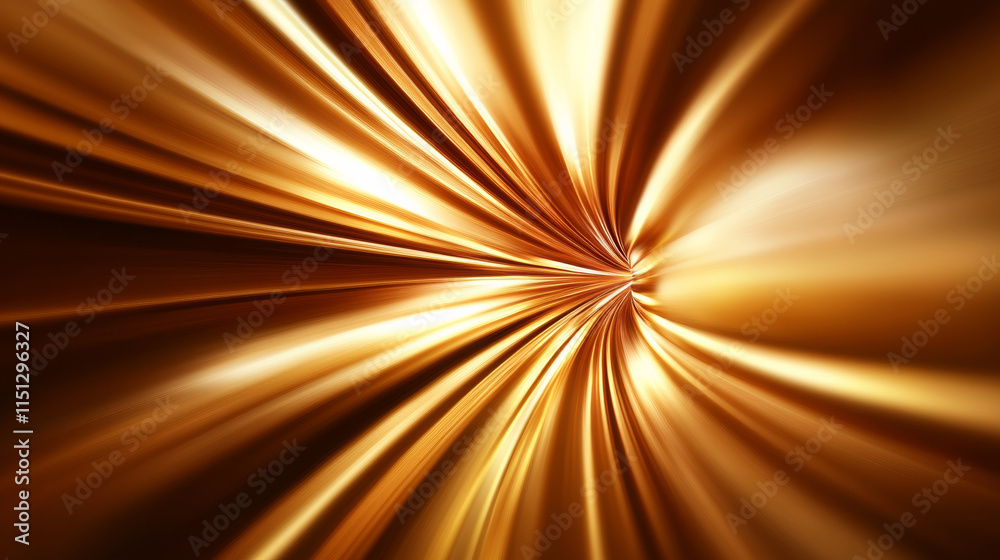 Obraz premium Golden abstract background with smooth flowing lines and dynamic motion