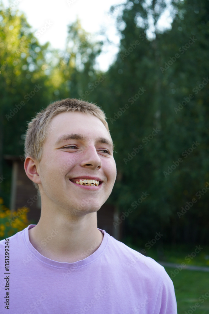Portrait of an attractive smiling teenager Portrait of an attractive smiling teenager