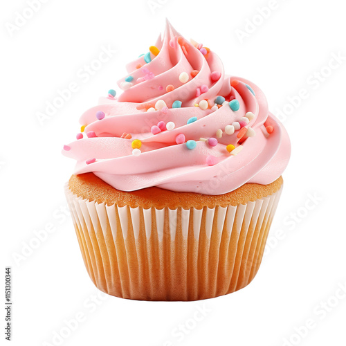 a Cupcake on an isolated background photo