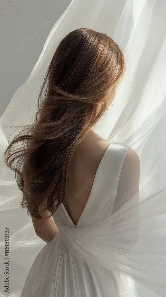 Beautiful model girl with Brown hair strand,silky healthy chestnut wavy hair strand isolated on white background,hair wavy ribbon, with smooth texture,vibrant shine,brunette hairpiece, hairy ribbon. Beautiful model girl with Brown hair strand,silky healthy chestnut wavy hair strand isolated on white background,hair wavy ribbon, with smooth texture,vibrant shine,brunette hairpiece, hairy ribbon.