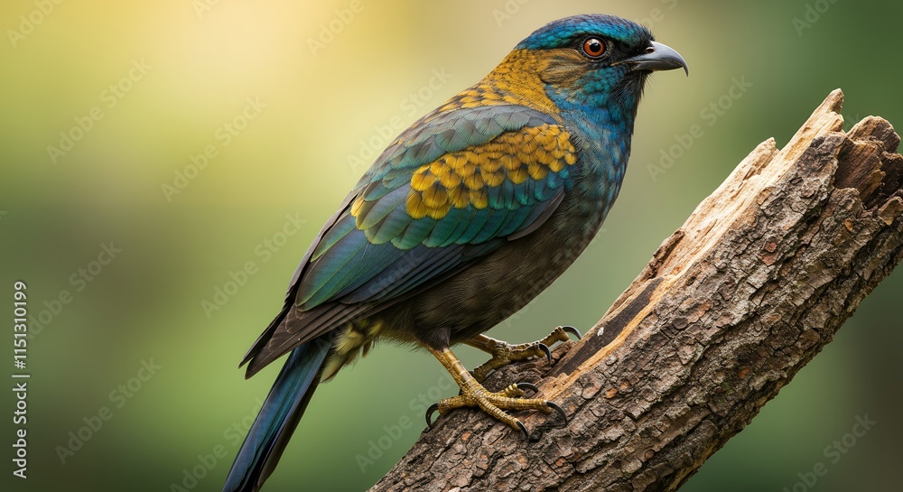Vibrant Bird Perched on a Branch Vibrant Bird Perched on a Branch