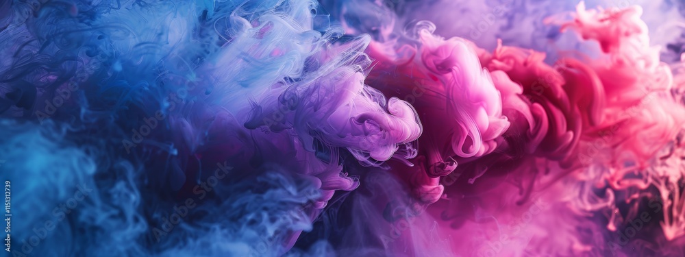 Fototapeta premium Abstract Purple and Pink Smoke Cloud