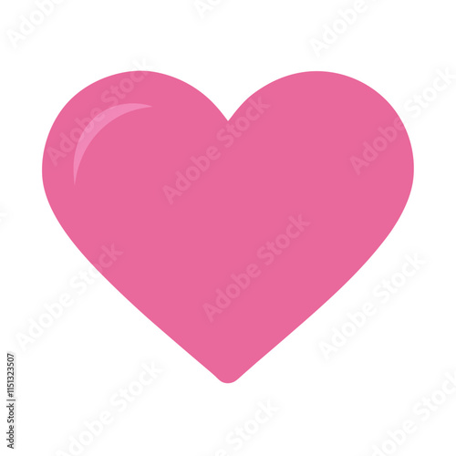 The previous heart-icon vector is flat-love-icon-isolated.