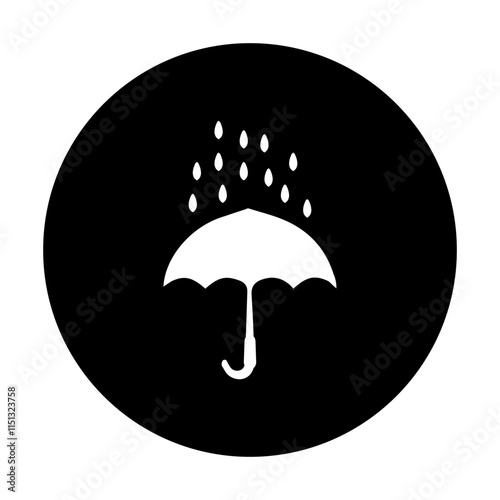 umbrella icon simple design vectors illustration