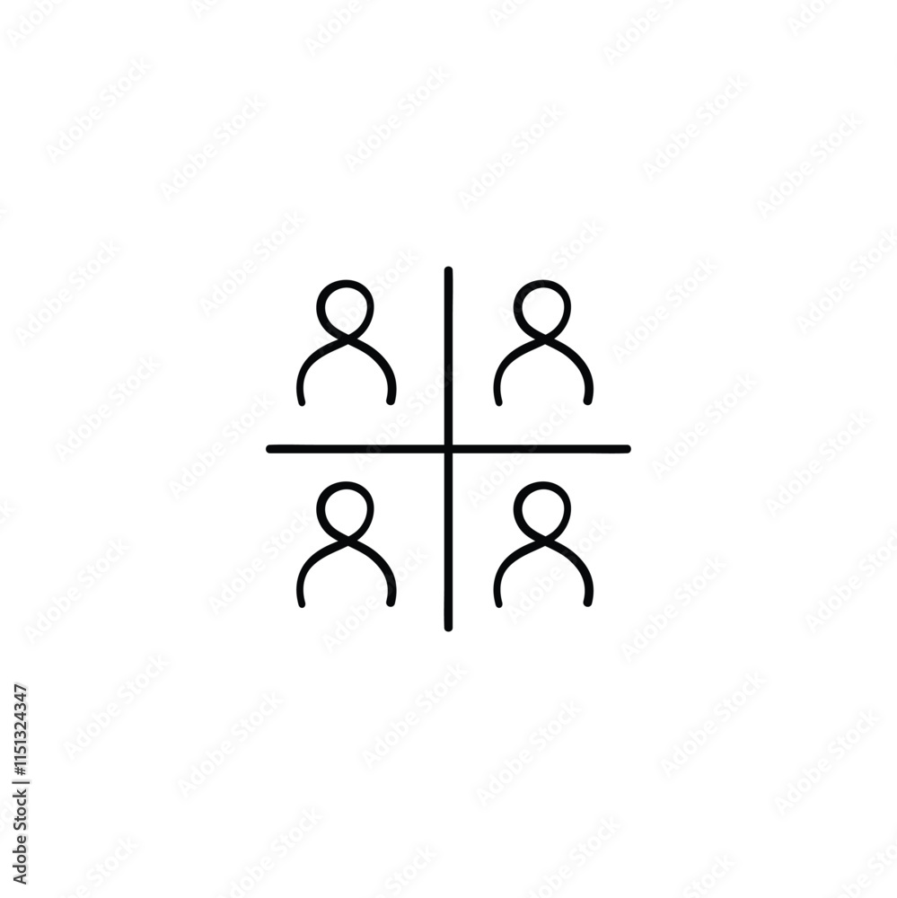 Group Target Line Style Icon Design Group Target Line Style Icon Design