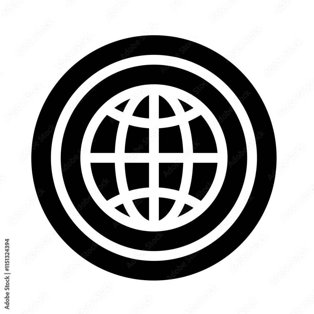 Icon Network Design With Style Glyph Icon Network Design With Style Glyph