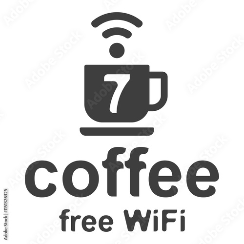 Flat symbol of free wifi zone