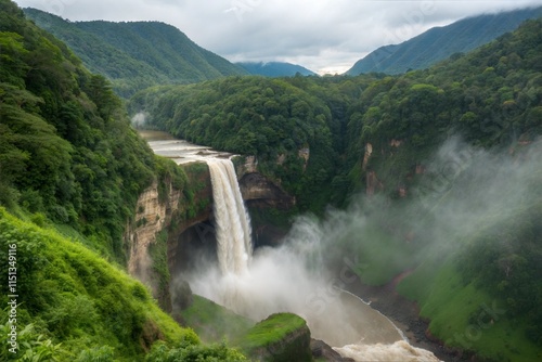 San Rafael Falls. The Largest Waterfall in Ecuador photo