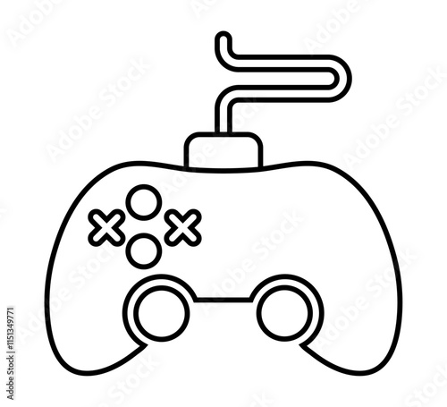 Game Controller, Game Pad Icon. Game console icon. Video game controller. gamepad flat icon for apps and websites. Advance controller or gamepad flat vector.