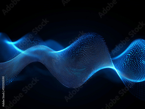 Innovative futuristic designs showcasing the elegance of glowing digital wave textures