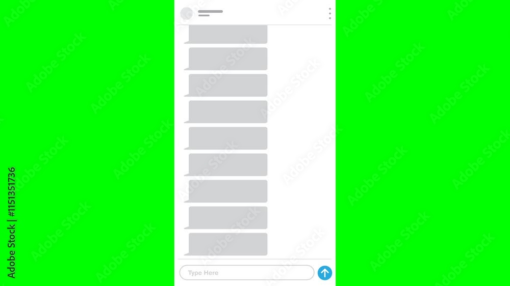 spam chat animation video in online messaging application