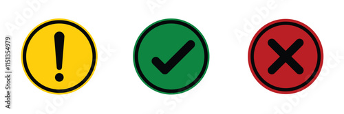 Danger sign vector. Warning sign isolated on white background.	
