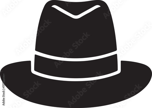 men's hat vector art illustration on a white background.
