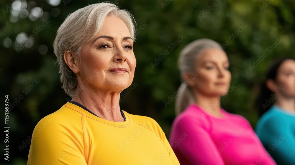 Diabetes Prevention and Control Concept, Serene Group Fitness Class in a Park Setting with Focused Individuals Practicing Mindfulness and Wellness Diabetes Prevention and Control Concept, Serene Group Fitness Class in a Park Setting with Focused Individuals Practicing Mindfulness and Wellness