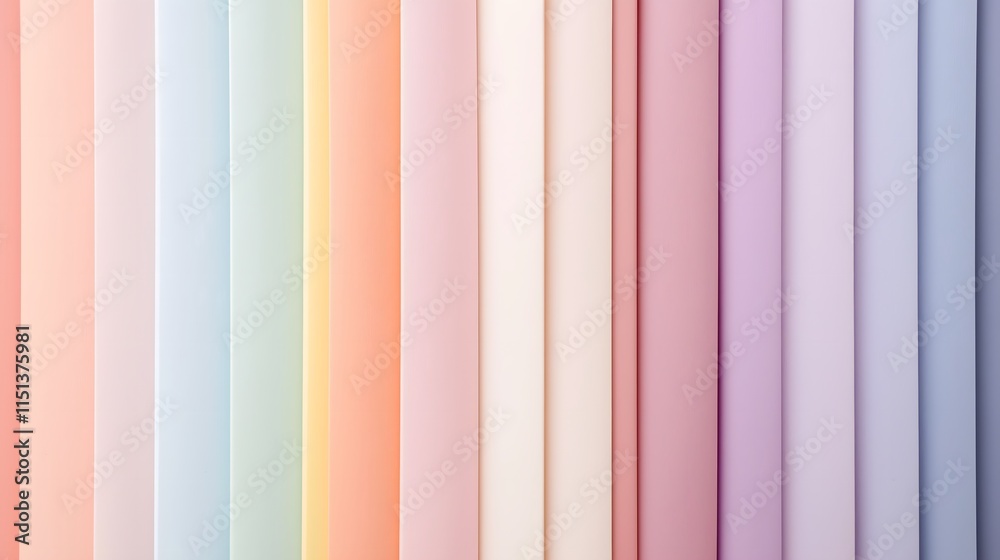 Colorful striped pattern with vertical lines in pastel pink, green, and yellow for a vintage retro wallpaper design Colorful striped pattern with vertical lines in pastel pink, green, and yellow for a vintage retro wallpaper design
