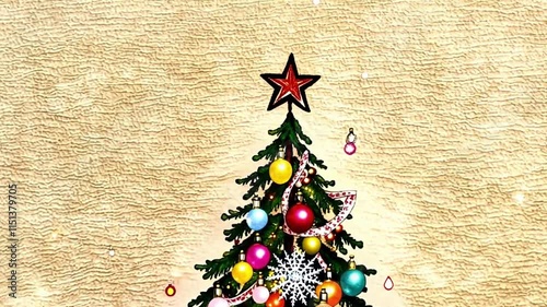 abstract christmas tree