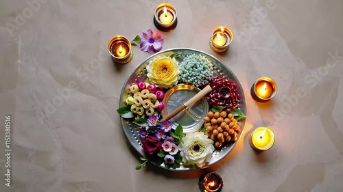 christmas decoration on the table