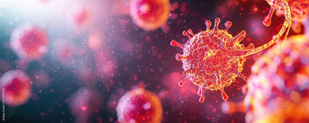 Epilepsy disease concept. Colorful microscopic view of viruses showcasing their unique structure and properties. Epilepsy disease concept. Colorful microscopic view of viruses showcasing their unique structure and properties.