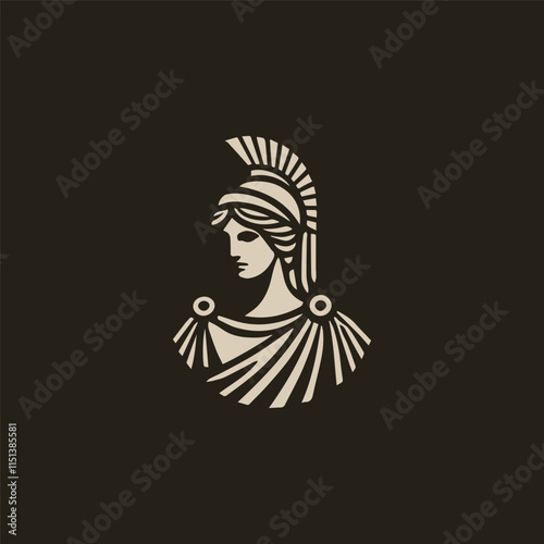 Elegant Athena Goddess Logo