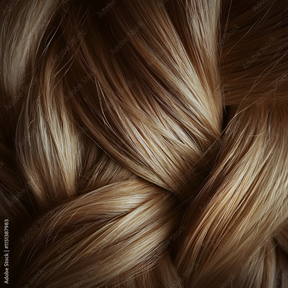 Beautifully styled long hair. Generative AI. Beautifully styled long hair. Generative AI.