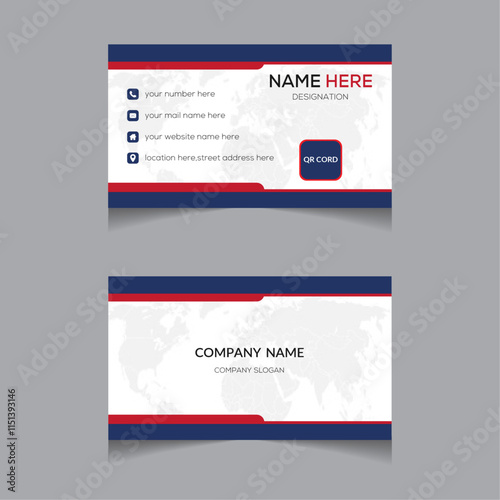 New professional visiting card design 