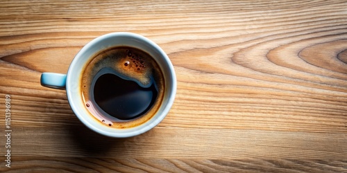 Aerial View Coffee Cup, Top Down Coffee Shot, Bird's Eye Coffee Remains, Empty Coffee Mug, Overhead Coffee View, Coffee Cup Remains, High Angle Coffee