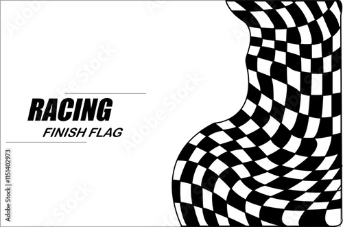 Realistic racing checkered flag background svg design illustration