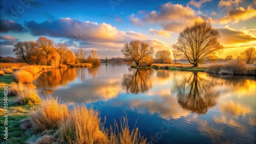 Godstow Weir Oxford Winter Portrait Photography - Port Meadow Scenic Photoshoot