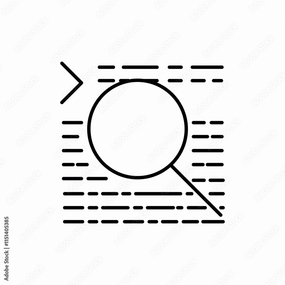 code review programming development search icon vector sign code review programming development search icon vector sign