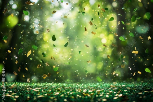 Green congratulations background