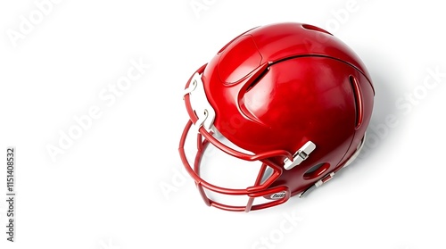 football helmet isolated on white background photo