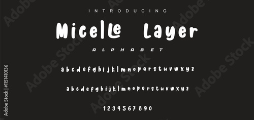 Playful cartoon Font, funky typeface for joyful brings life designs like children's artwork, birthday invitations, playful branding, and carnival typography. Vector typeset