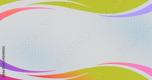 Vibrant abstract patterns dance across a canvas, showcasing bold colors and dynamic shapes in an artistic display