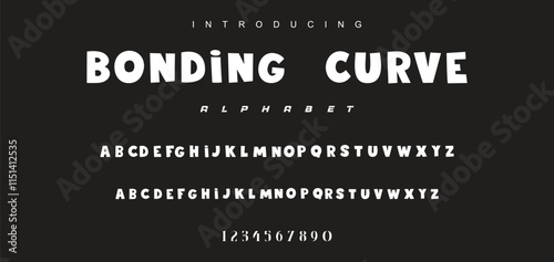Playful cartoon Font, funky typeface for joyful brings life designs like children's artwork, birthday invitations, playful branding, and carnival typography. Vector typeset