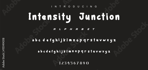 Playful cartoon Font, funky typeface for joyful brings life designs like children's artwork, birthday invitations, playful branding, and carnival typography. Vector typeset