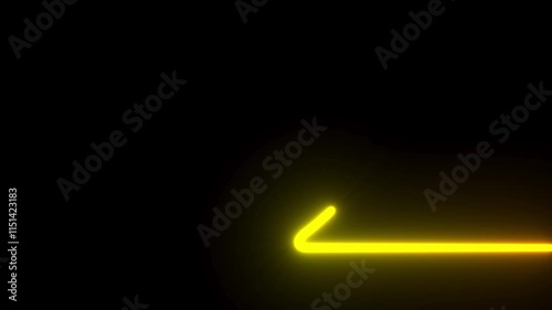 neon heart on dark background. 3D illustration