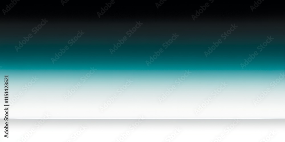 Obraz premium Teal Gradient Background Seamless Texture Studio Backdrop White Floor Modern Design Abstract Art