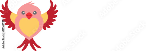 A love bird vector art icon illustration