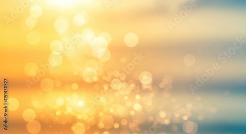 Shiny sun lights, abstract summer background and banner design.