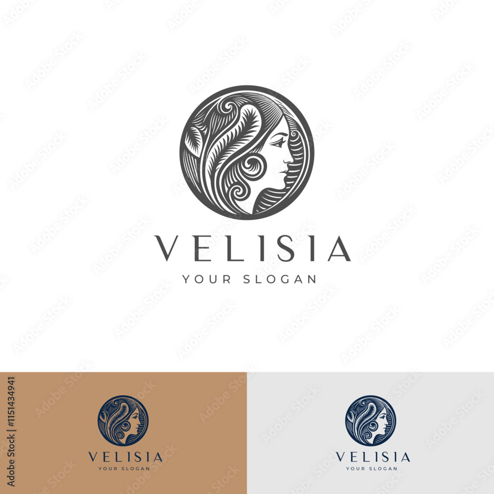 Aesthetic and Modern Beautician Logo Design Template | Fully Editable Aesthetic and Modern Beautician Logo Design Template | Fully Editable