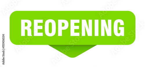 REOPENING banner, button