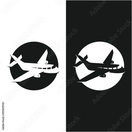 Creative and unique Airplane logo design. logo is suitable for airways industry, travel and brand company