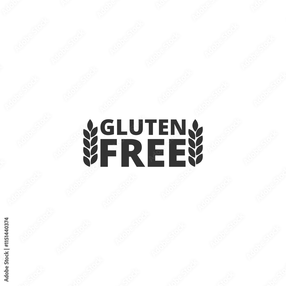 Gluten free icon isolated on transparent background Gluten free icon isolated on transparent background