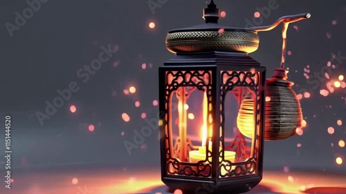lantern in the night